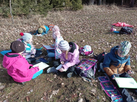 výtvarná výchova venku