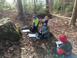 výtvarná výchova venku