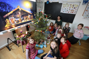 Vánoční pohoda ve třídě.