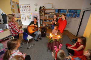 Vánoční pohoda ve třídě.