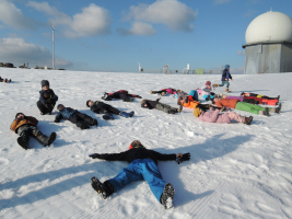 Odpočinek na pláni u vrcholu Javoru