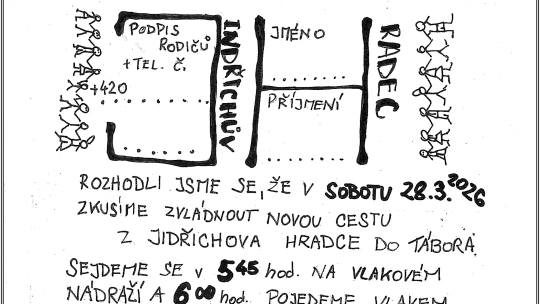 Puťák Cesta z města (školní klub)