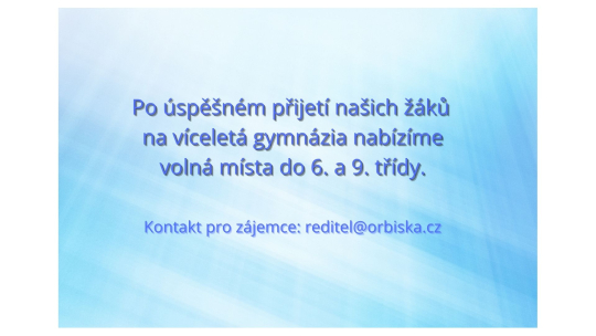 Přijímáme nové žáky na II. stupeň (2026/2027)