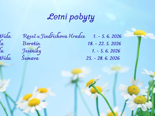 Letní pobyty
