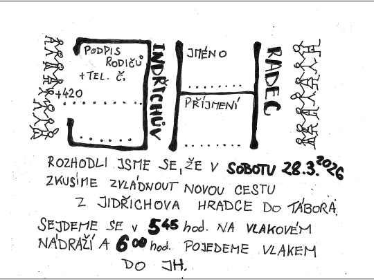 Puťák Cesta z města (školní klub)