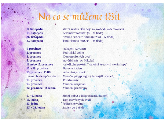 Na co se můžeme těšit