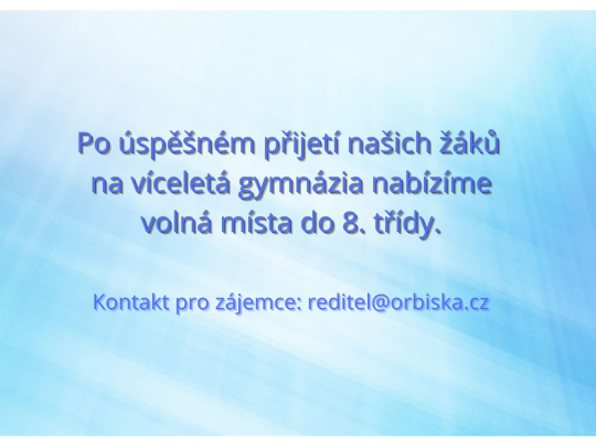Přijímáme nové žáky na II. stupeň (2025/2026)