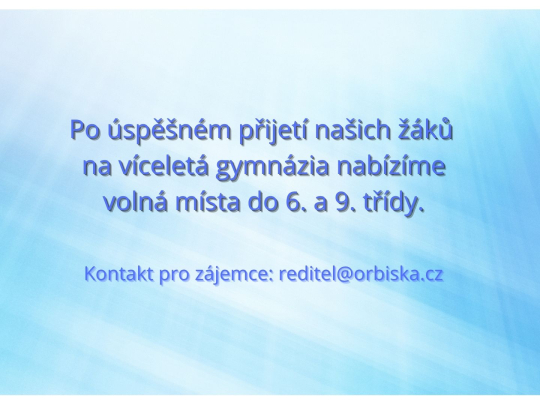 Přijímáme nové žáky na II. stupeň (2026/2027)